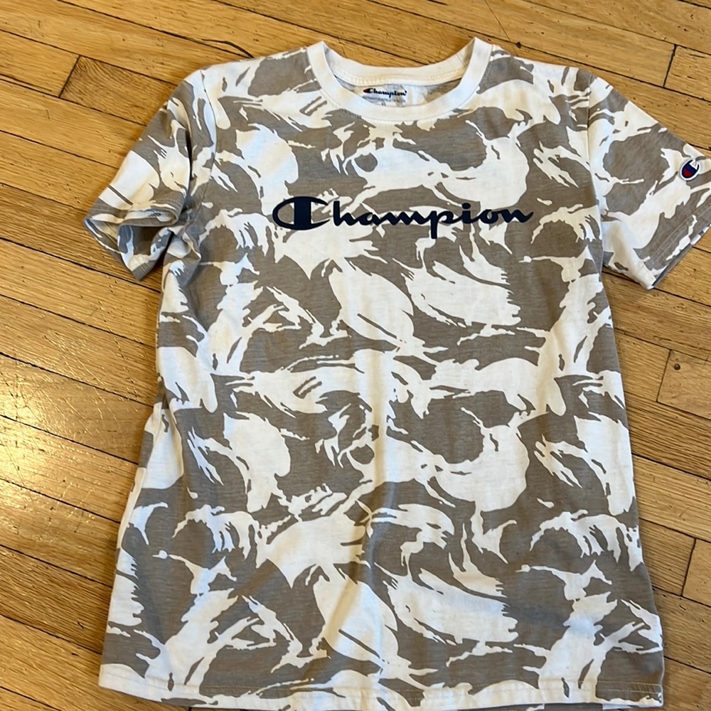 Boys Champions patterned T-shirt